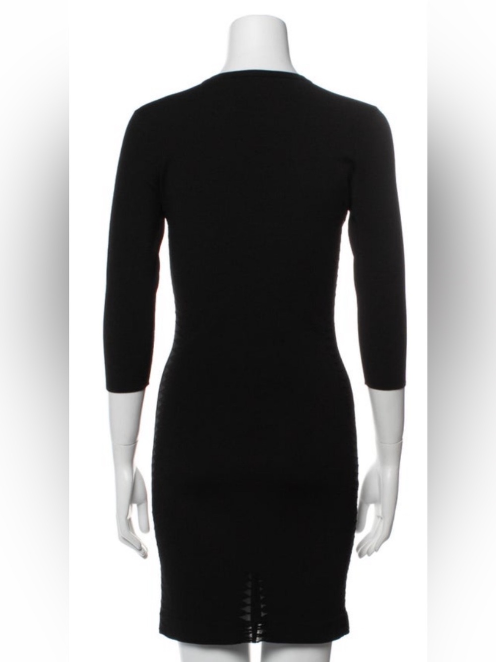 Alexander McQueen Black Cutout Sheath Mini Dress - Picture 3 of 3